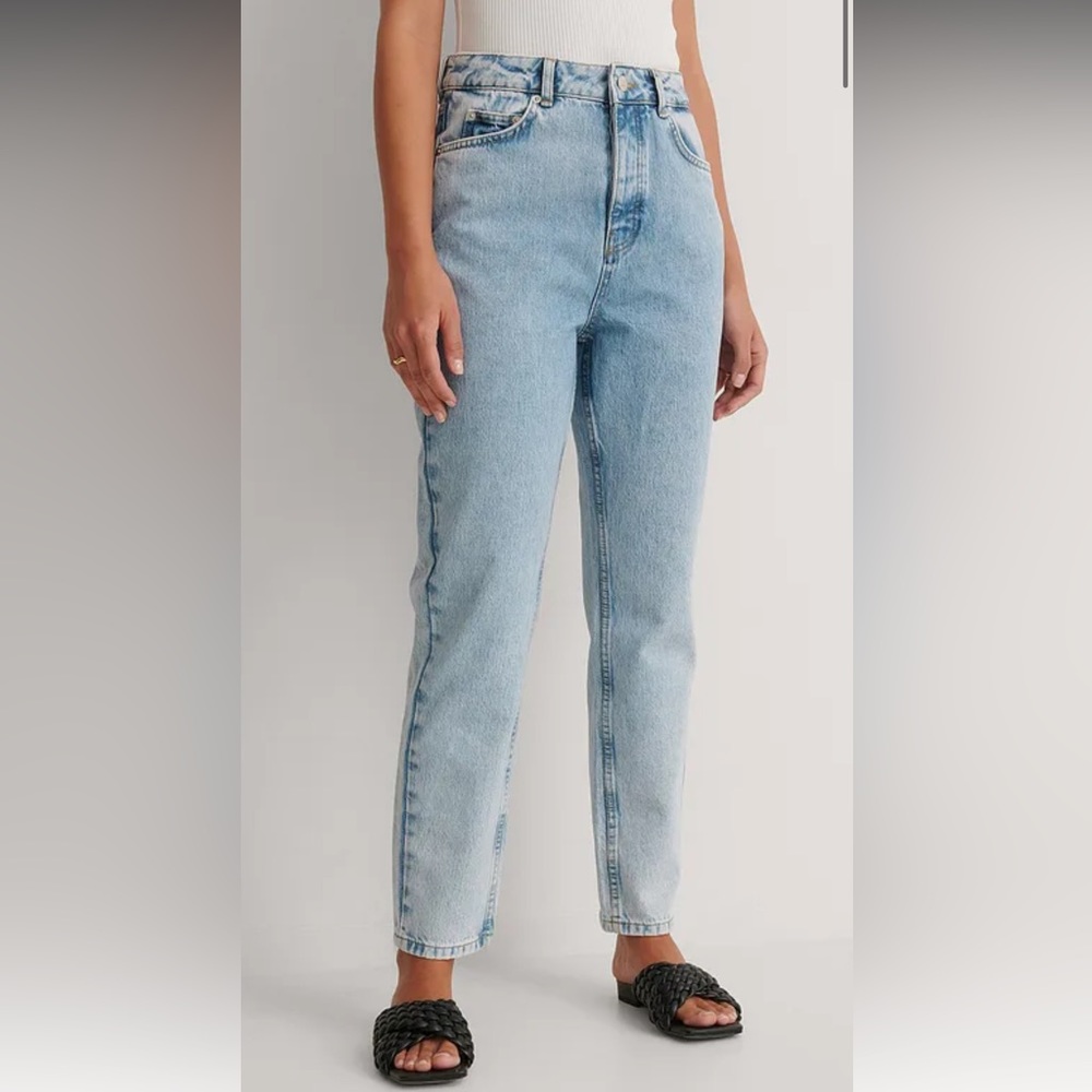NA-KD Rigid Mom Jeans in Blue Sz US 2 EU 32